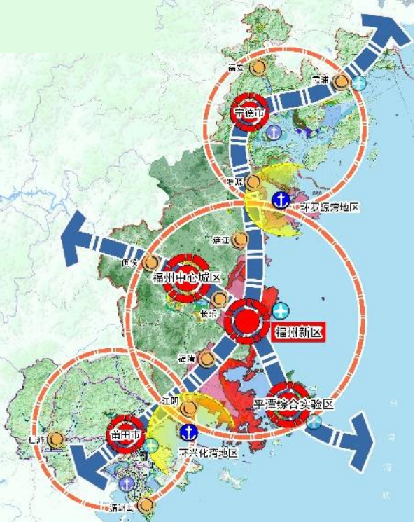 《规划》提出构建 "一带四湾"的陆海开发保护格局