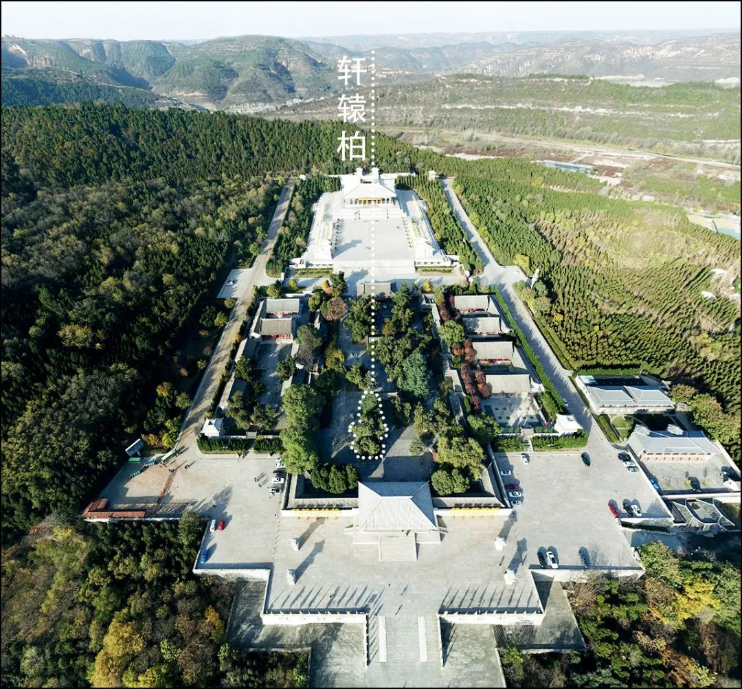 黄帝陵航拍(图片来源:720云)