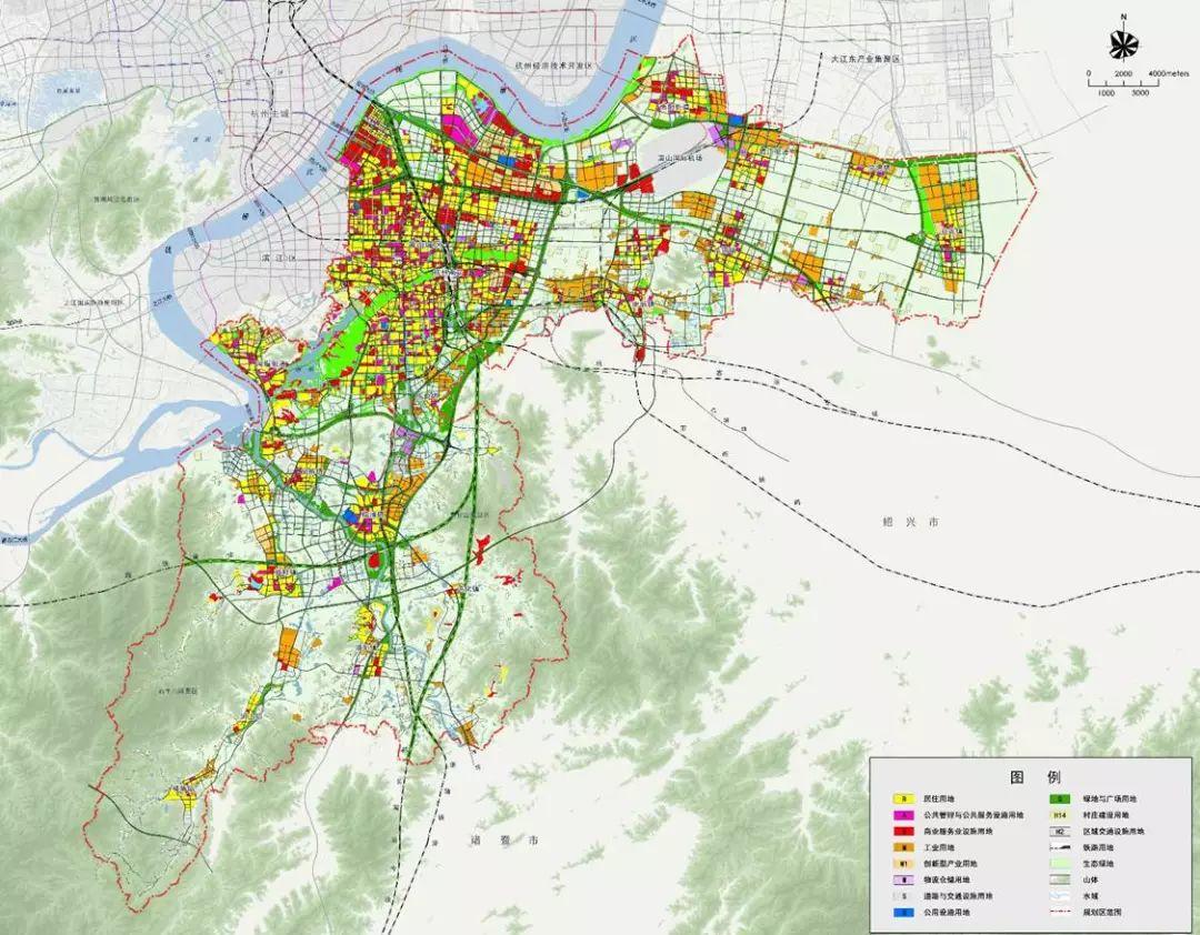 魅力国际门户 智慧品质城区丨《杭州市萧山分区规划（2017-2020年）》（草案）公示