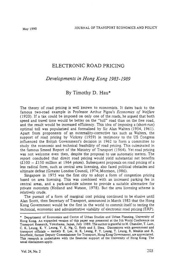 治堵通鉴︱拥堵收费的前世今生…(II)