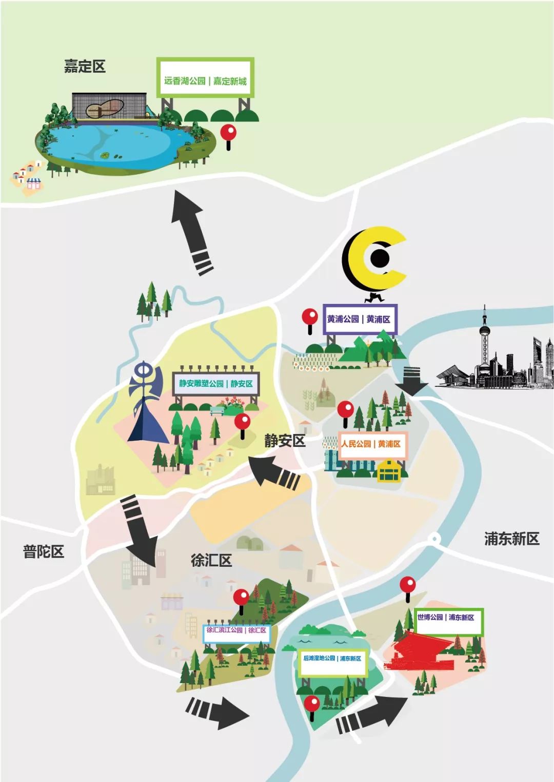 12个小时，7个公园，跨越魔都5个区，约不约？| CityHunter公园解密指南第二期报名开始