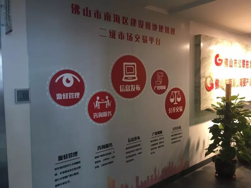 【风向】佛山市南海区土地二级市场交易平台 正式投入运行