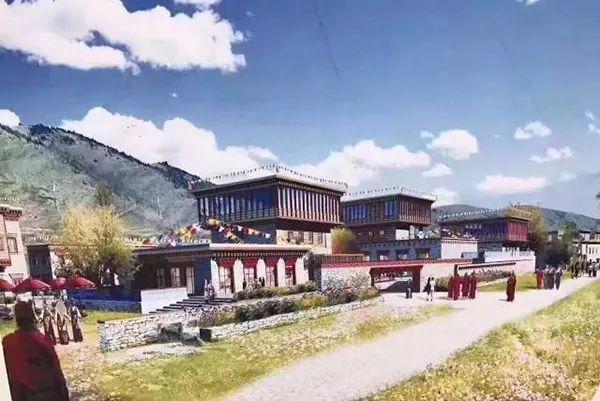 漫山遍野的红色小屋消失之时，色达佛学院建起了集体宿舍