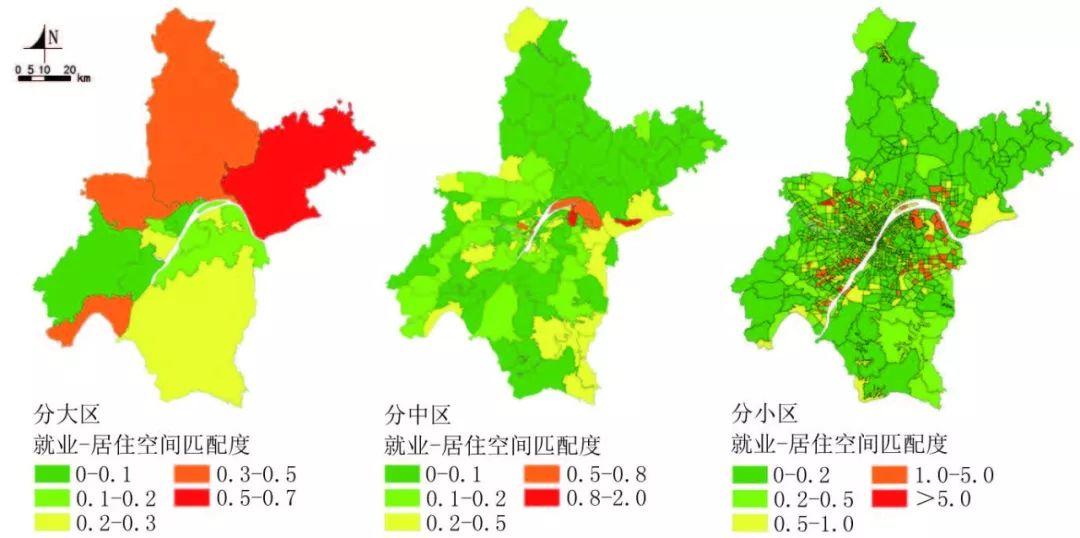 【文章精选】郭亮 毕瑜菲 黄建中 等| 大城市职住空间特征的多尺度比较与分析——以武汉为例| 2018年第5期