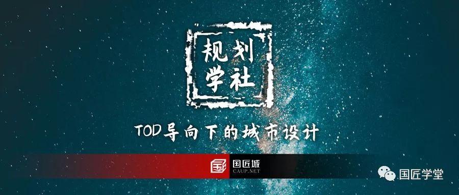 TOD导向下的城市设计——国匠规划学社一周总结