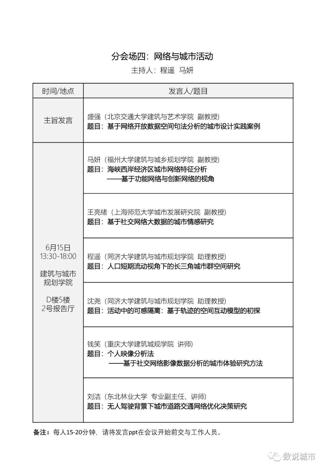 中国城市科学研究会城市大数据专业委员会2019年会暨“大数据支撑的空间规划创新”学术研讨会（三号通知含报告题目和日程）