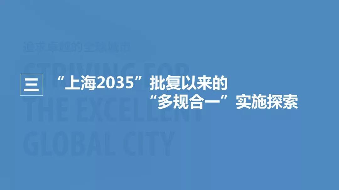 「新·案例 」“上海2035”的多规合一探索——国土空间规划工作现场会之一