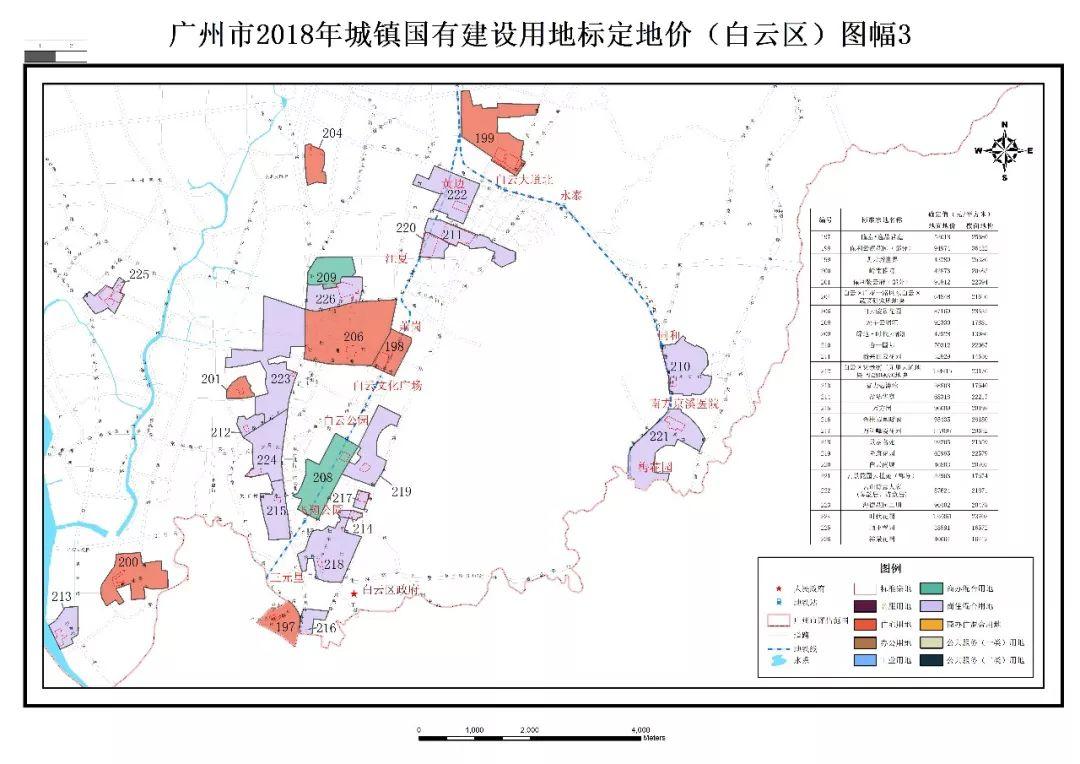 政策︱7月1日起施行！广州公布2018年城镇国有建设用地标定地价