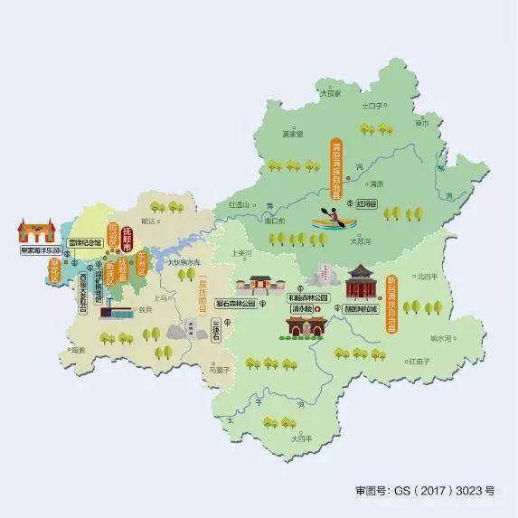 辽宁省抚顺市每日人文地图