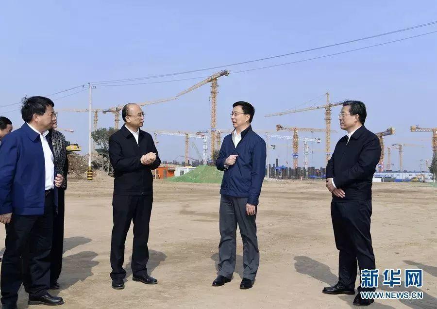 韩正在河北雄安新区调研并召开规划建设现场办公会 韩正在河北雄安新区调研并召开规划建设现场办公会