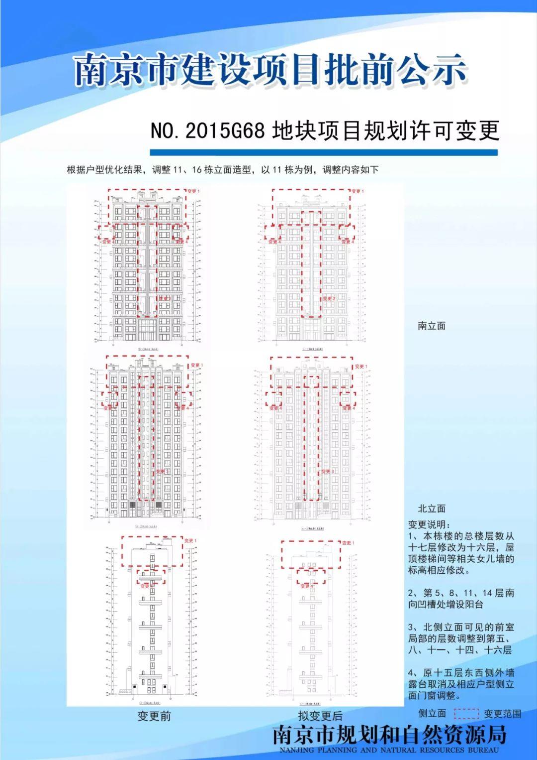 NO.2015G68地块项目规划许可变更批前公示