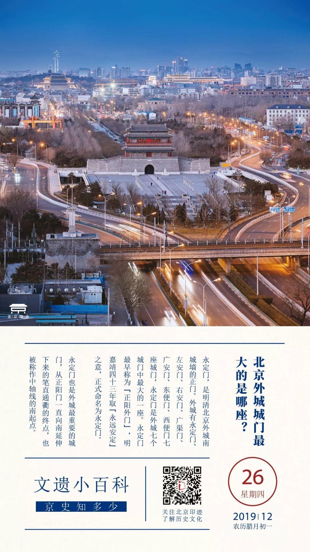 文遗小百科 | 北京外城城门最大的是哪座？