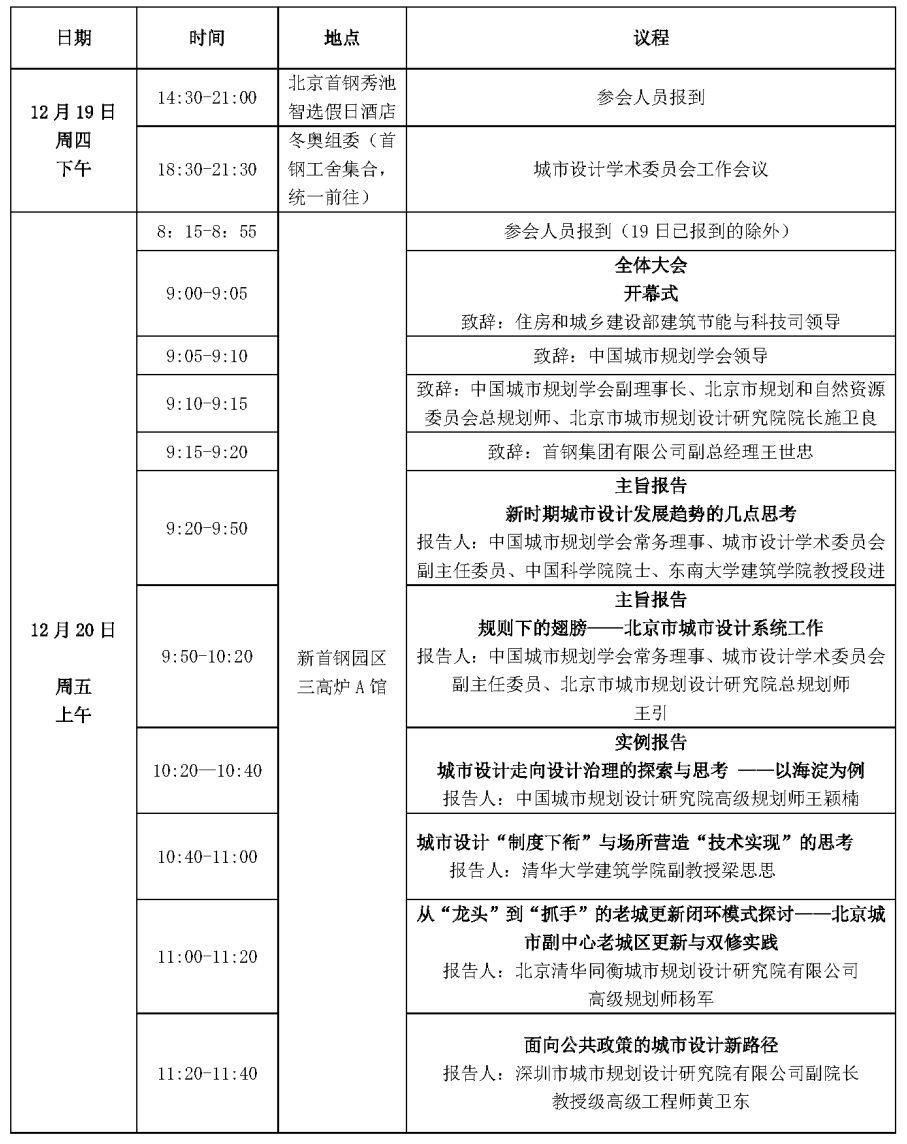 2019年中国城市规划学会城市设计学术委员会年会将于北京召开 2019年中国城市规划学会城市设计学术委员会年会将于北京召开