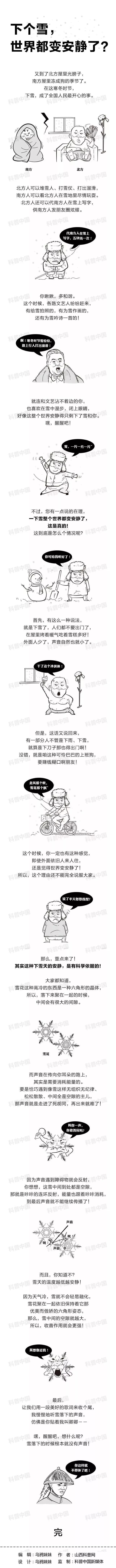 科普 | 为什么一下雪,整个世界就变得安静了? 科普 | 为什么一下雪,整个世界就变得安静了?