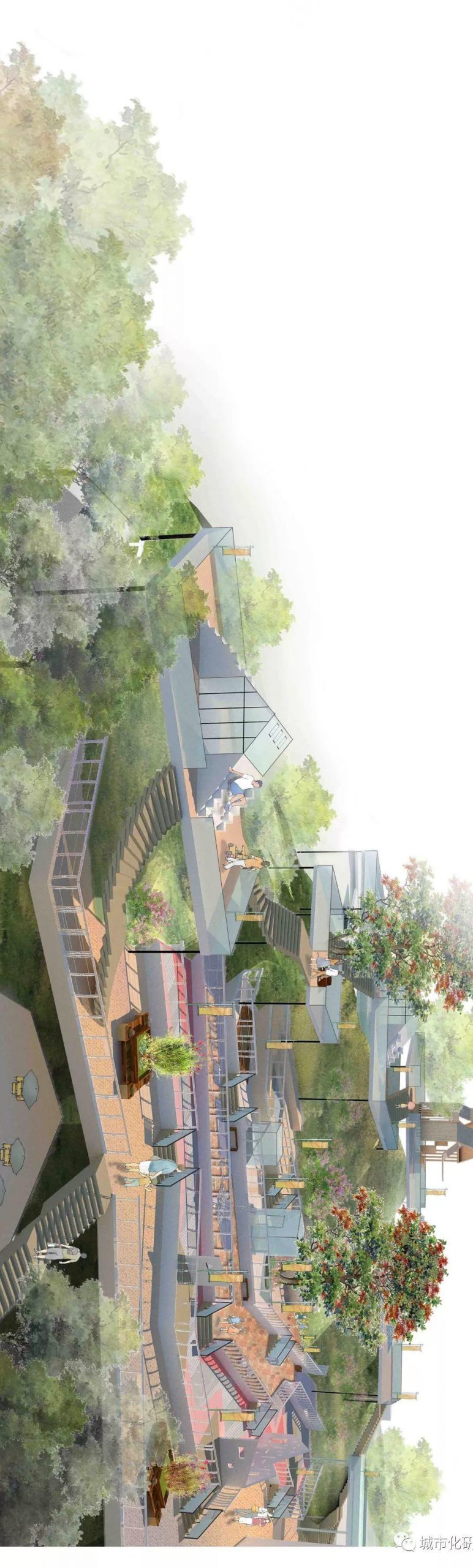 【学生作品】笑语声在地,青山影入城——基于生态健康理论的广州小北片区城市更新设计 【学生作品】笑语声在地,青山影入城——基于生态健康理论的广州小北片区城市更新设计