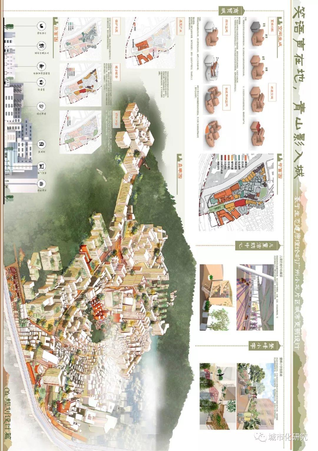 【学生作品】笑语声在地，青山影入城——基于生态健康理论的广州小北片区城市更新设计