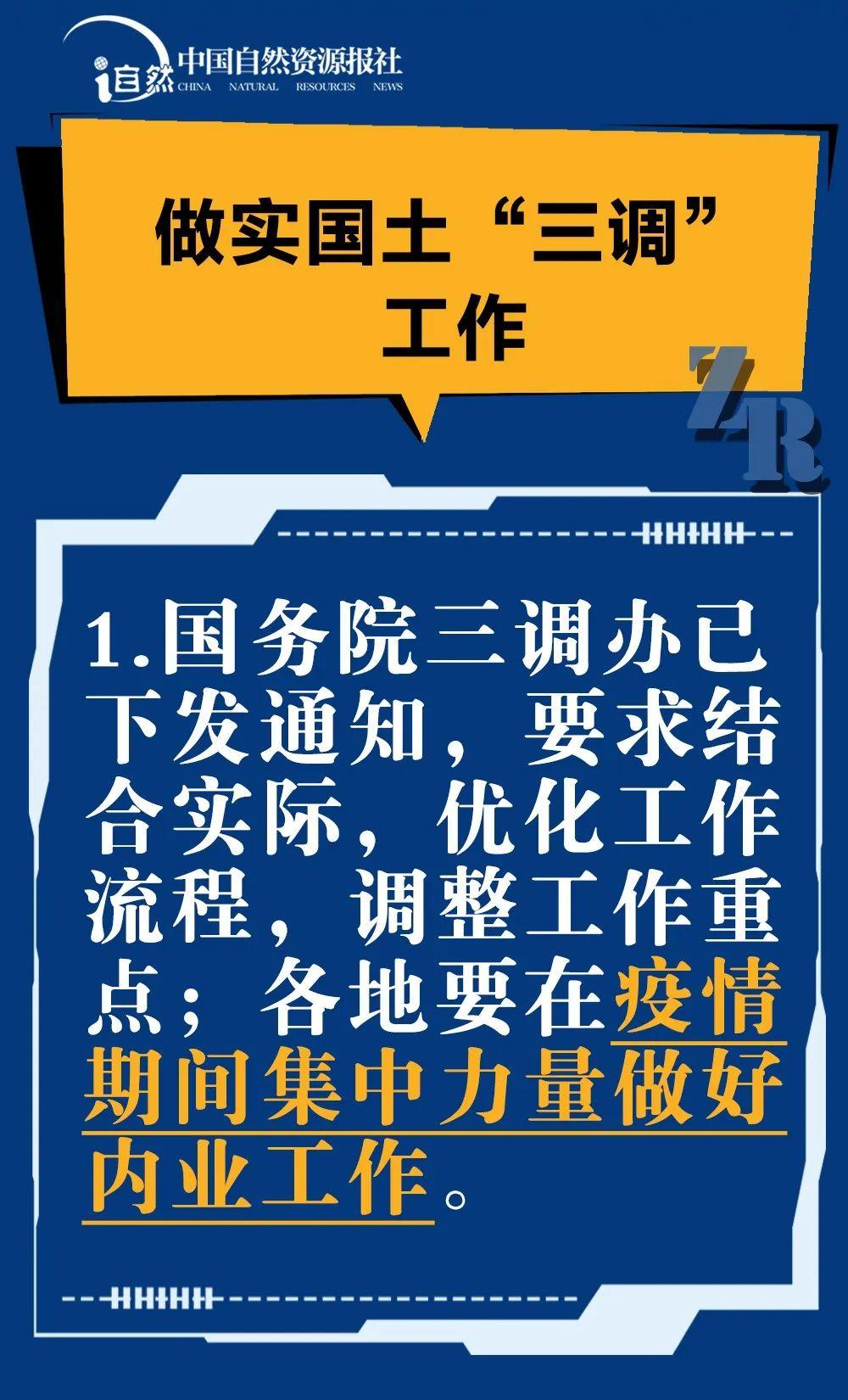 一图了解自然资源部2020年工作重点
