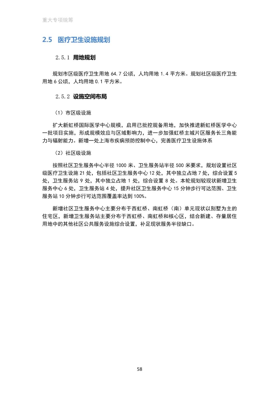 「新·速递」上海市虹桥主城片区单元规划