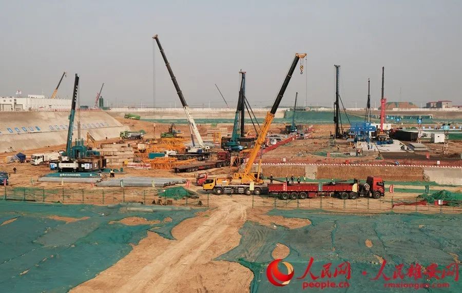 雄安站、容东片区、“三校一院”建设现场什么样？一大拨现场高清图片来啦