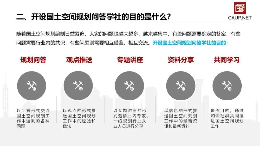 重要提醒：国匠城——国土空间规划问答学社，今日发布，期待你的加入