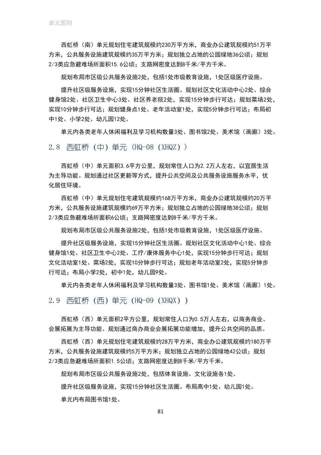 「新·速递」上海市虹桥主城片区单元规划