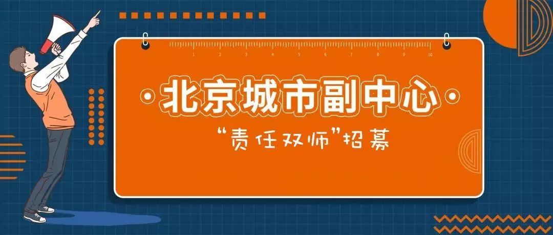 北京城市副中心“责任双师”招募