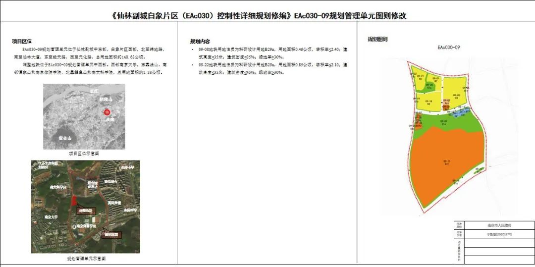 《南京市河西新城区中部地区控制性详细规划》MCe030-03规划管理单元图则修改(公众意见征询) 《南京市河西新城区中部地区控制性详细规划》MCe030-03规划管理单元图则修改(公众意见征询)