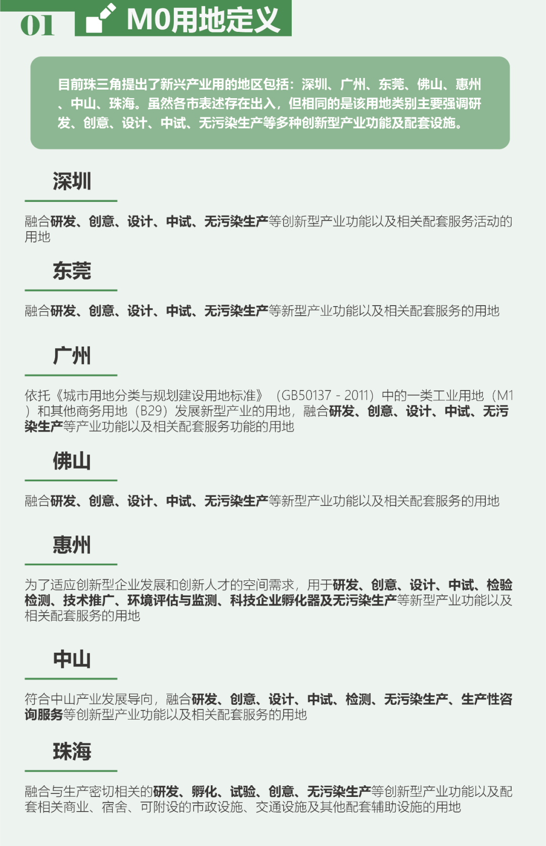 土地日︱新型产业用地（M0）政策对比及趋势研究——基于广东省七市M0政策的分析