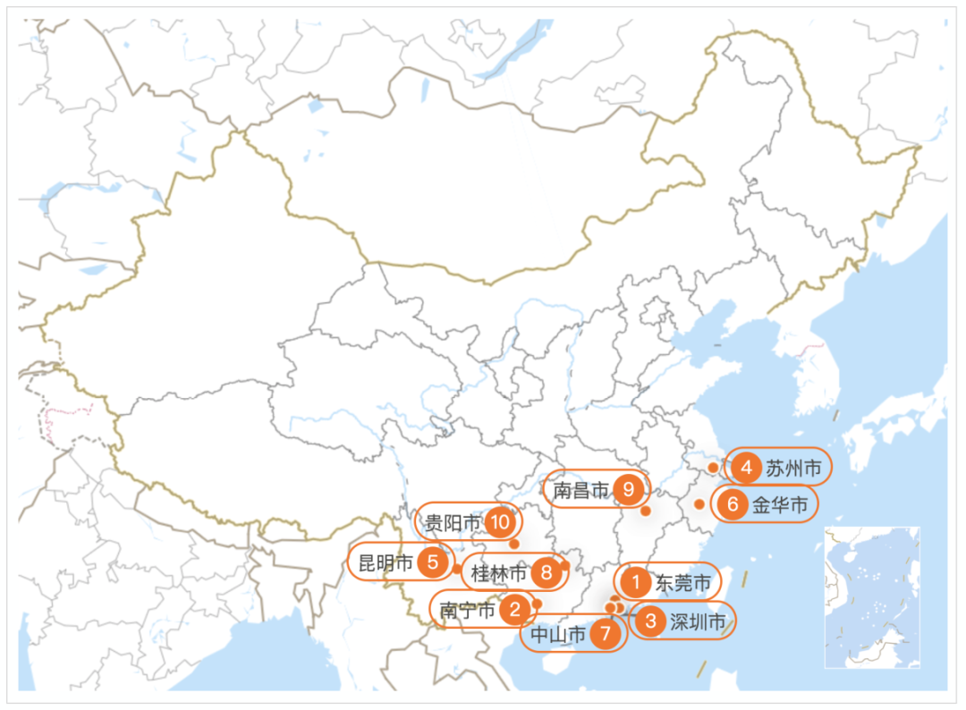 中国城市人口吸引力排名：2020年第二季度百城人口吸引力榜单