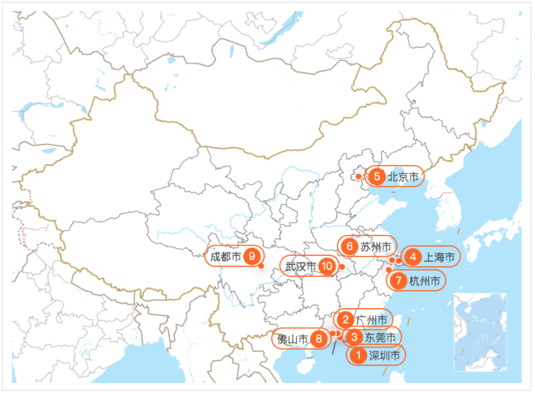中国城市人口吸引力排名：2020年第二季度百城人口吸引力榜单
