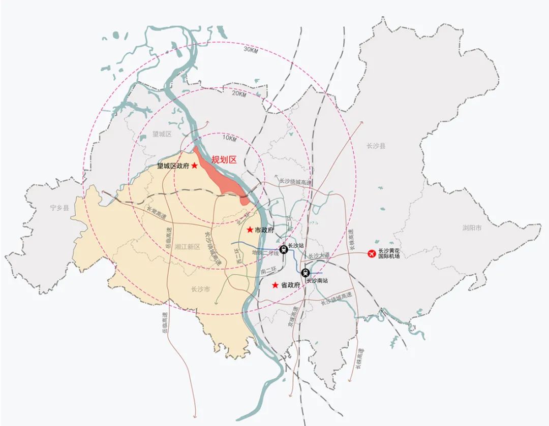 滨水地区规划 | 特色导向下新城发展路径探索 ——长沙市望城区滨江地带总体城市设计