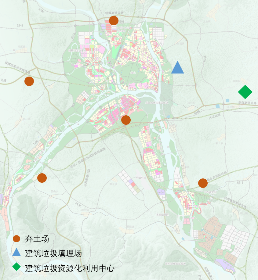 GIS支持下的建筑垃圾处理设施分类型选址研究探索——以乐山市中心城区为例