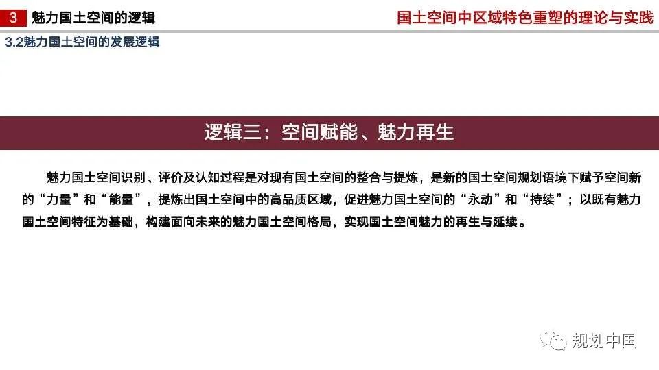 国土空间中区域特色重塑的理论与实践