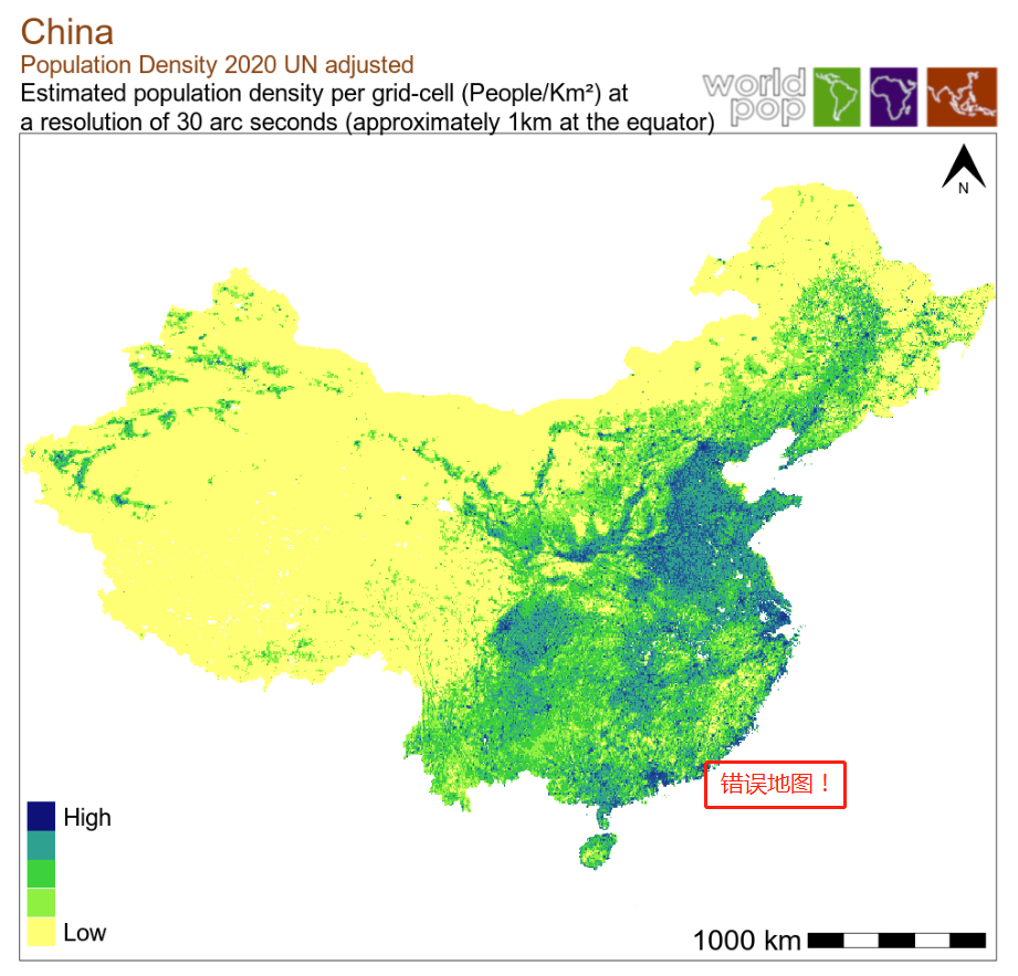 2000-2020年1km分辨率中国人口密度数据分享丨城市数据派
