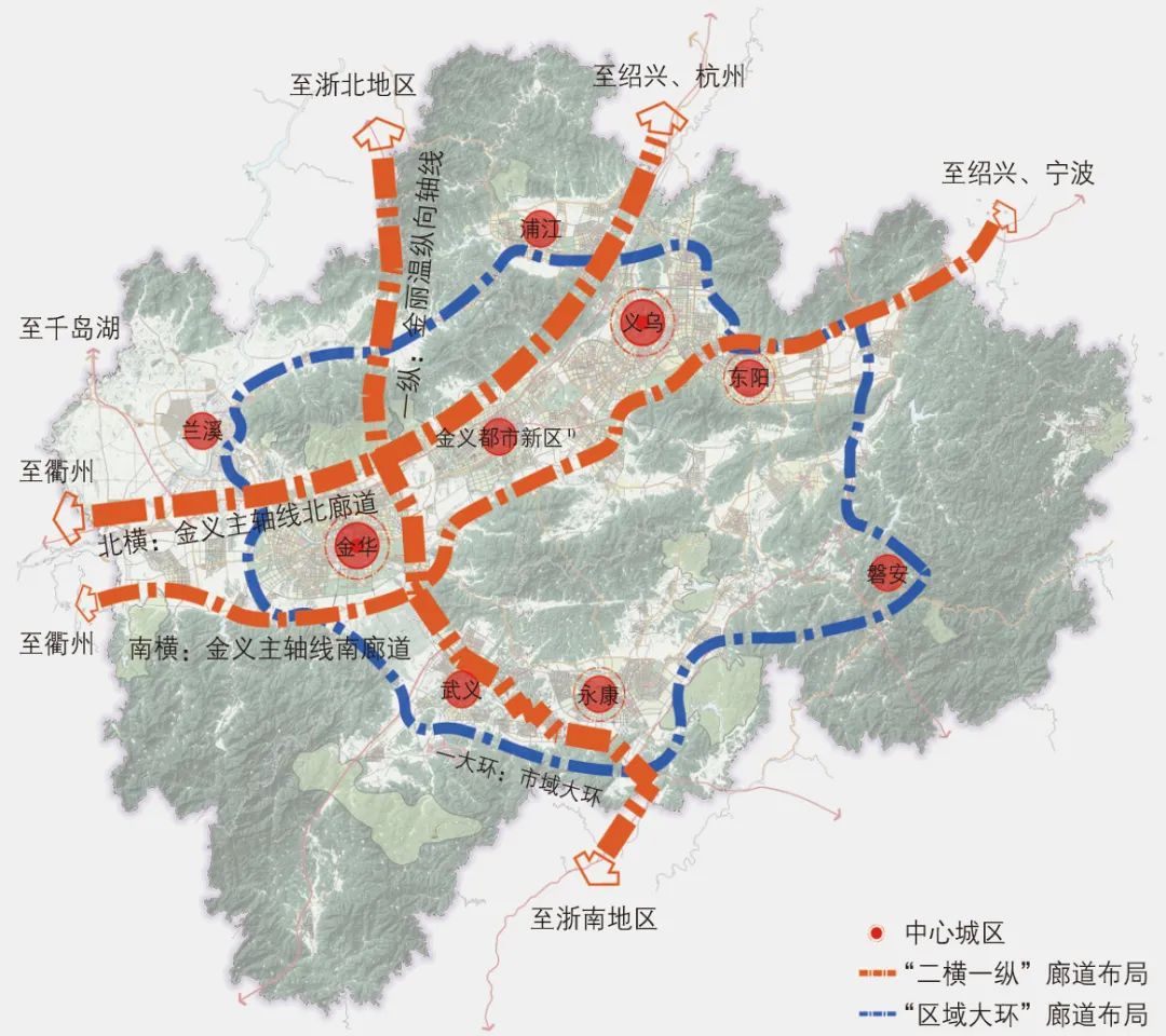 都市区综合交通走廊工程规划实践——以金华市为例 都市区综合交通走廊工程规划实践——以金华市为例