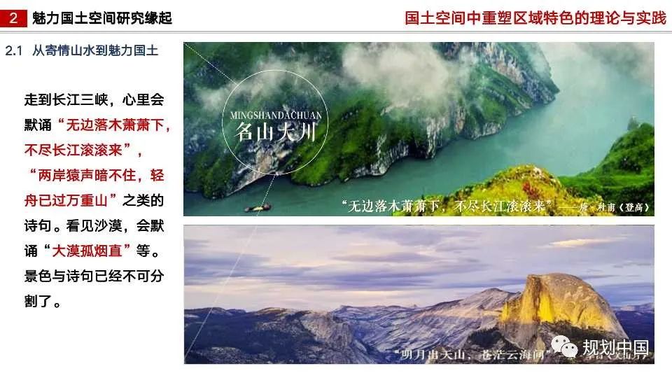国土空间中区域特色重塑的理论与实践