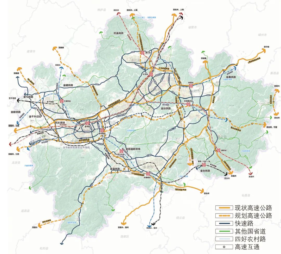 都市区综合交通走廊工程规划实践——以金华市为例 都市区综合交通走廊工程规划实践——以金华市为例