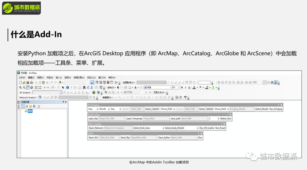 【直播】基于Python开发ArcGIS插件：Python Add-in丨城市数据派
