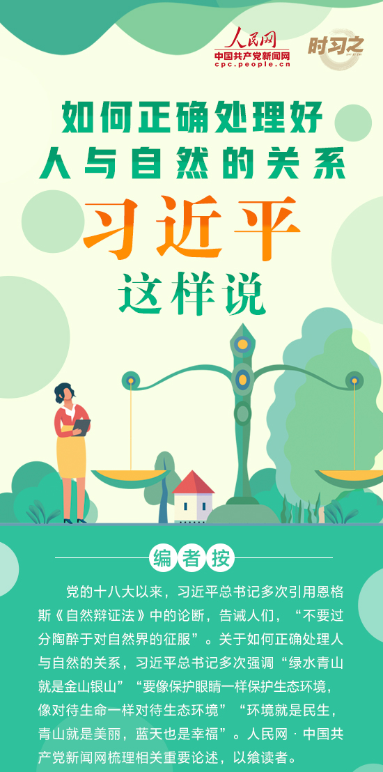 图解丨如何正确处理好人与自然的关系，习近平这样说
