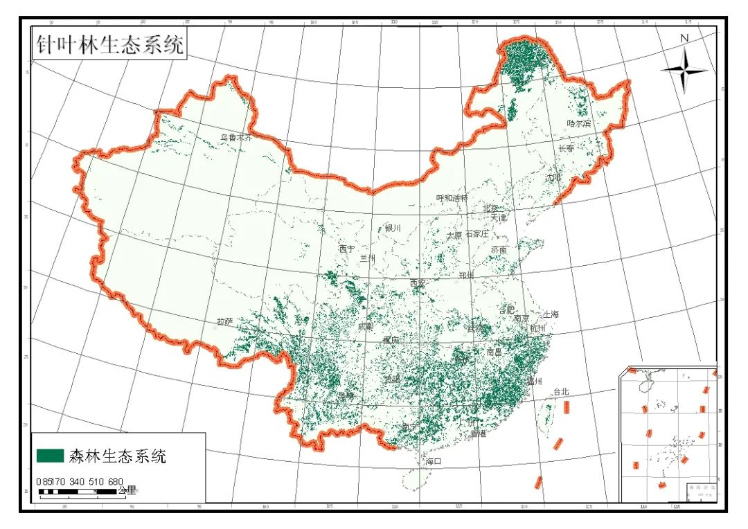 生态数据分享：中国生态系统评估与生态安全格局数据库