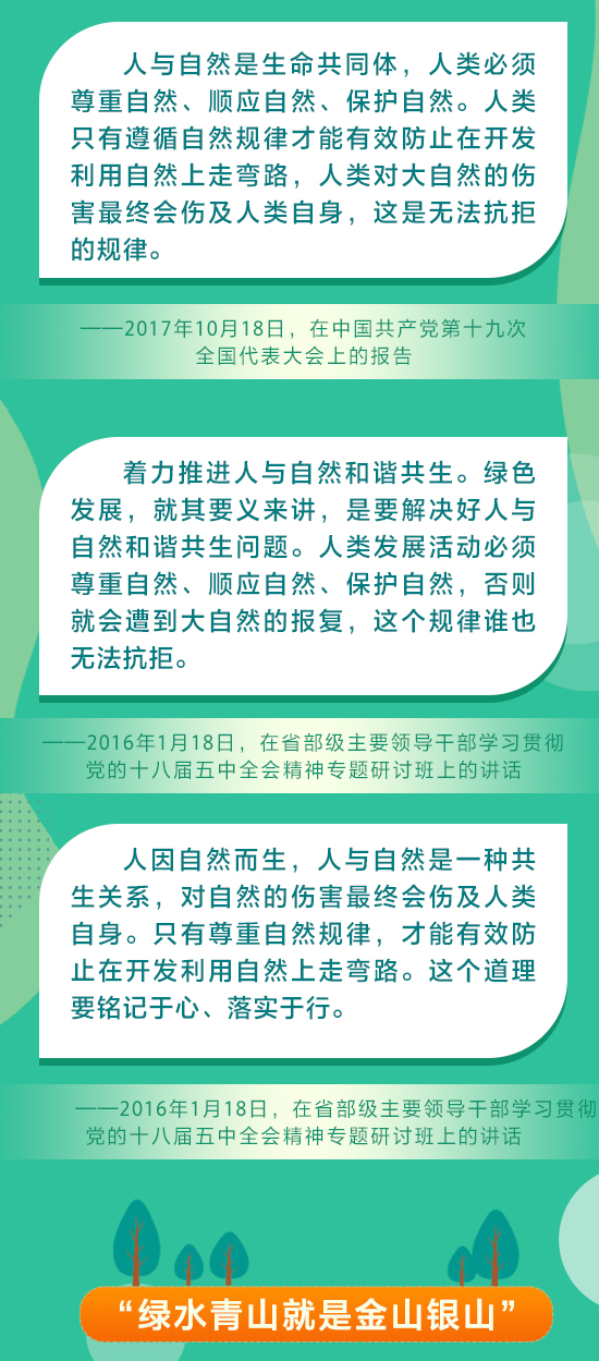 图解丨如何正确处理好人与自然的关系，习近平这样说