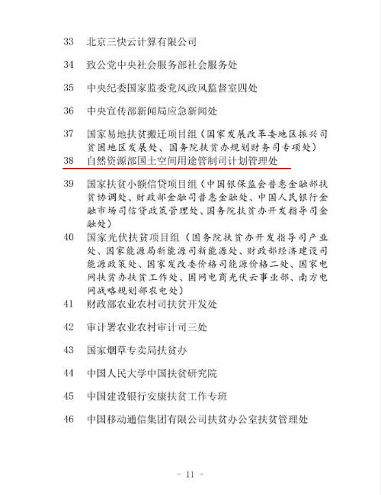 2020年全国脱贫攻坚获奖名单出炉，看看自然资源部什么单位获奖？
