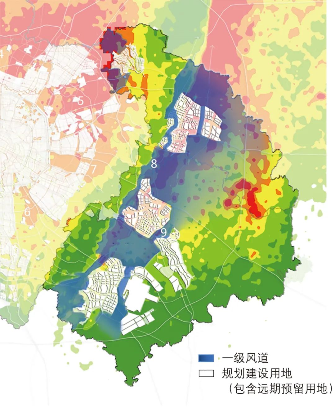 【Open Access】高静风频率城市通风廊道规划探索——成都市通风廊道的规划实践