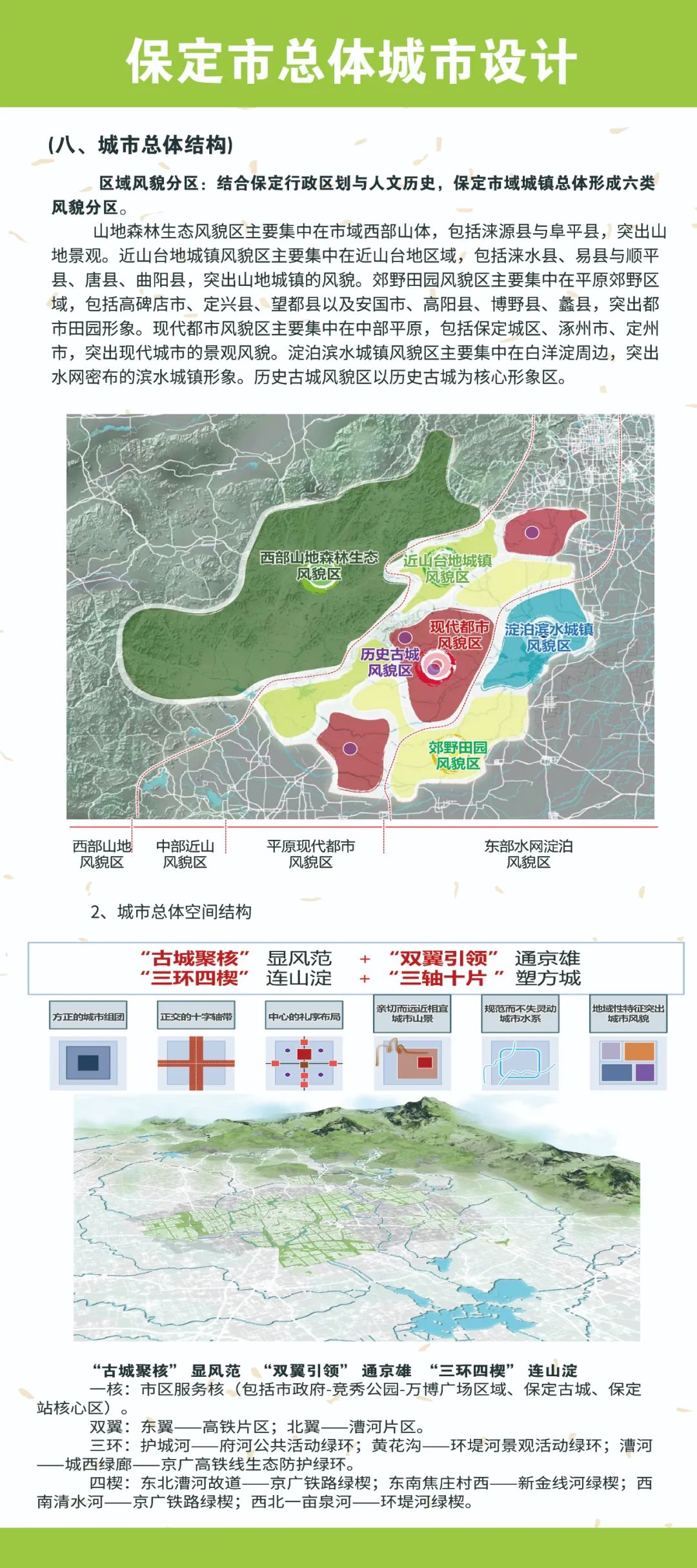 总体城市设计：结合国土空间总体规划编制，对标对表雄安新区，保定市总体城市设计（草案）公布