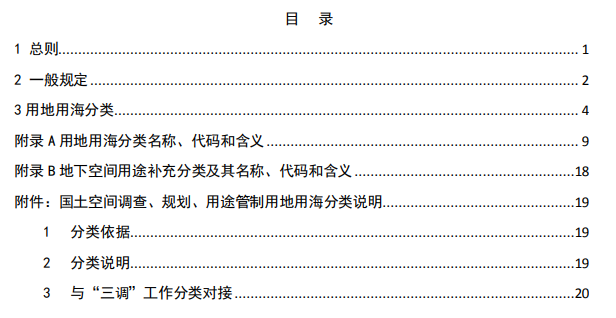 解读 | 《国土空间规划用地用海分类指南（试行）》（征求意见稿）