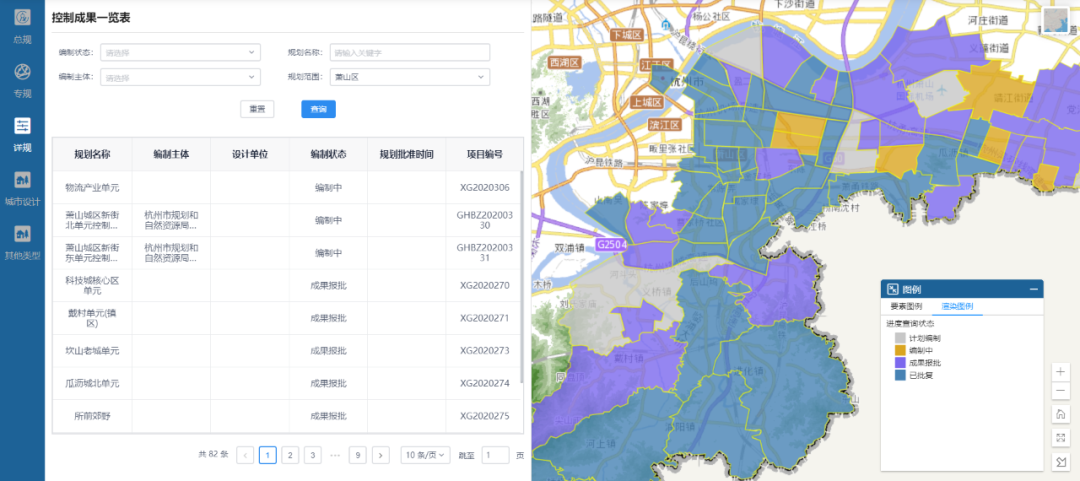 杭州市国土空间规划“一张图”实施监督信息系统建设成效