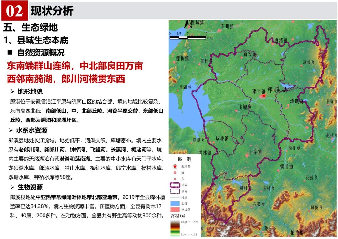 《郎溪县国土空间总体规划（2020-2035年）》初步方案汇报内容公示