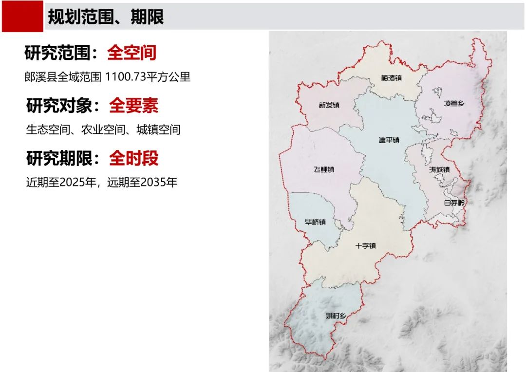 《郎溪县国土空间总体规划（2020-2035年）》初步方案汇报内容公示