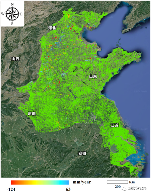 我国首套超算InSAR系统实现全国地表形变监测丨城市数据派