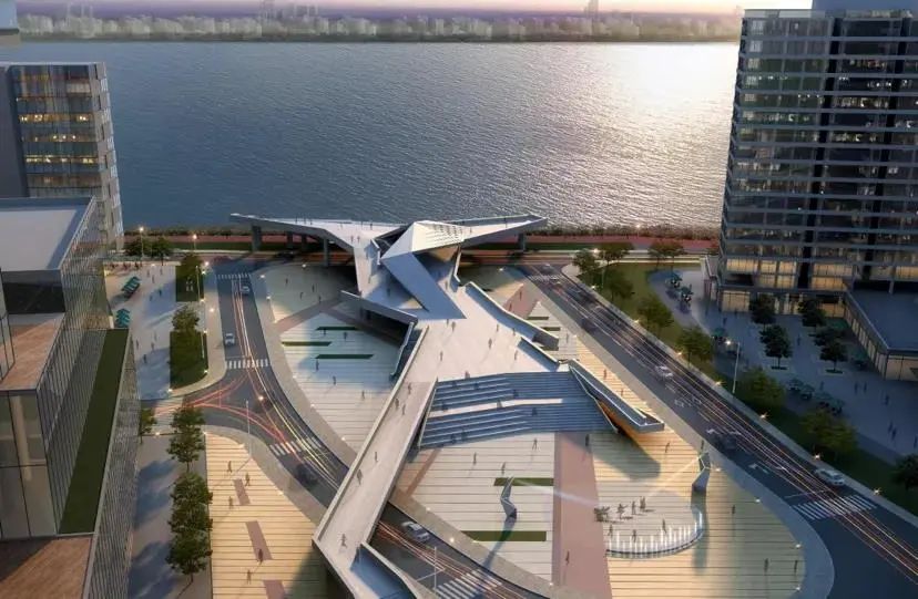 南京滨江岸线再添新地标！上元门城市客厅开建